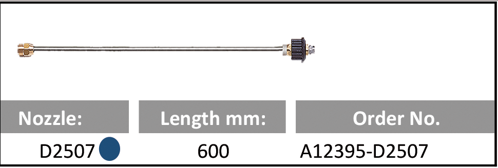S/S Lance with Regulating Nozzle 2 table