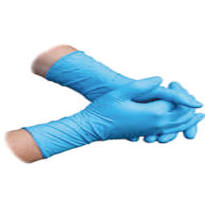 Blue gloves
