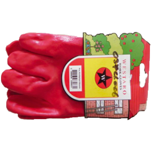 PVC Red Gloves