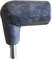 Rubber elbow with ss